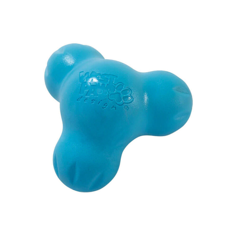 Jouet rebondissant plastique recyclé chien Tux Zogoflex bleu S