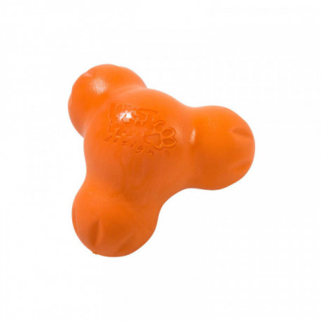 Jouet rebondissant plastique recyclé chien Tux Zogoflex orange S